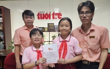 Học sinh tiểu học dành tiền tiêu vặt giúp bạn miền Trung ‘lợp lại mái nhà’