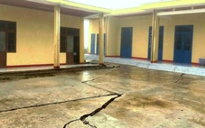 Nền nứt toác, sụt lún, điểm trường miền núi Đà Nẵng nguy cơ sập