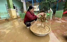 Xót xa cảnh thầy cô giáo vùng rốn lũ Đà Nẵng cọ rửa từng lớp bùn tìm lại đồ dùng cho học sinh