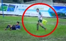 VFF phạt nặng cầu thủ mang ghế vào ngồi trong sân đấu