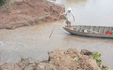 Công bố tình huống khẩn cấp sạt lở đê bao cồn Thanh Long