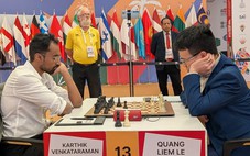 Lê Quang Liêm chia điểm tại ván đầu tiên vòng 4 World Cup cờ vua 2025