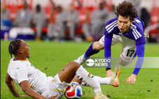 Sốc với chấn thương khủng khiếp của cầu thủ Ghana