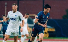 Đoàn Văn Hậu đá 60 phút trong trận giao hữu của CLB Công An Hà Nội