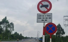 Vẫn giữ biển cấm xe 3 trục trên cầu Rạch Miễu dù Rạch Miễu 2 đã thông xe
