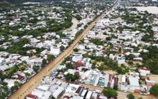 Lũ các sông ở Khánh Hòa đã xuống, nhưng dự báo lên lại trong đêm nay