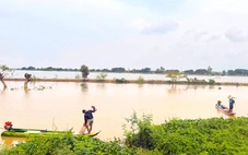 Mực nước đầu nguồn Đồng bằng sông Cửu Long thấp hơn tháng 10 khoảng 1,2m