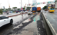 Đường huyết mạch ở trung tâm Đà Nẵng lại xuất hiện đoạn như ‘ruộng cày’