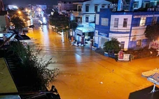 Lũ trên sông Vu Gia, Thu Bồn đang lên lại, một số nơi thấp trũng bị ngập