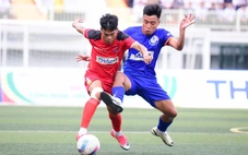 Trận chung kết Giải bóng đá công nhân, viên chức Việt Nam đang diễn ra hấp dẫn