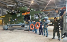 Mưa lũ sáng 20-11: Hai máy bay Mi-171, Mi-8 khởi động chờ lệnh cất cánh vào tâm lũ Đắk Lắk, Gia Lai