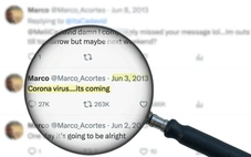 Từng có người nhắc đến vi rút corona trên X từ năm 2013?