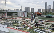 Phường Bình Trưng tháo dỡ hơn 16.500m² sân pickleball, sân thể thao xây dựng không phép