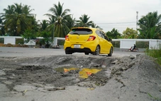 Đường làm chưa xong đã xuất hiện 'ổ gà', 'sống trâu'