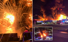 Nổ rất lớn ở nhà máy rác của Úc, khói lửa bốc cao hơn trăm mét