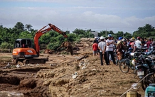 Yêu cầu tháo cạn hồ nước xây 'chui' gây chết người ở Tuy Phong