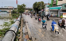 Nâng đường Trần Xuân Soạn có lãng phí khi ở ngay cạnh dự án chống ngập?