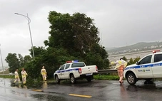 Bão Kalmaegi áp sát đất liền, biển Quy Nhơn nổi sóng cao hơn 3m