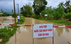 Mưa lớn làm ngập một số khu vực Phú Yên cũ