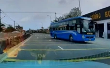 Xe khách đi ngược chiều bị người dân quay clip gửi đường dây nóng CSGT