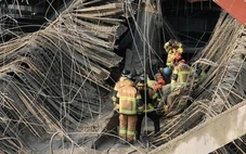 Công trình thư viện bất ngờ đổ sập, 1 người chết, 3 người mắc kẹt