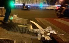 Bỏ lại rác tràn lan sau khi chụp bộ ảnh lung linh ở khu trung tâm TP.HCM