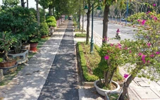 Hình dáng làn cho xe đạp đầu tiên ở TP.HCM sau 2 tháng thi công