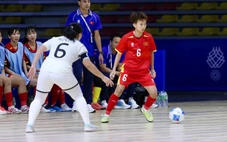 Futsal nữ Việt Nam - Indonesia (hiệp 1) 2-0: Thanh Ngân lập cú đúp
