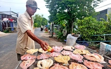 Dân biên giới tất bật làm khô đủ loại cung ứng thị trường Tết