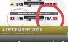 Ban tổ chức Thái Lan lại nhầm lẫn quốc kỳ liên quan Việt Nam trên web SEA Games 33
