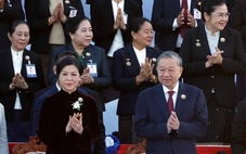 Tổng Bí thư Tô Lâm dự lễ diễu binh, kỷ niệm 50 năm Quốc khánh Lào