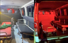 Xe cứu thương bật đèn ưu tiên chạy trên quốc lộ 20 dù không chở bệnh nhân