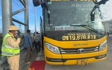 Xe khách 34 chỗ chở 47 người trên cao tốc Cam Lâm - Vĩnh Hảo bị xử phạt 97,5 triệu đồng