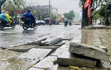 Vì sao vỉa hè mới cải tạo ở Đà Nẵng gập ghềnh, khó đi?