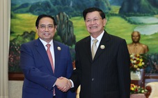 Thủ tướng Phạm Minh Chính hội kiến Tổng Bí thư, Chủ tịch nước Lào