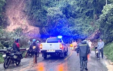 Đèo Ngoạn Mục đã thông xe nhưng vẫn tiềm ẩn nguy cơ sạt lở