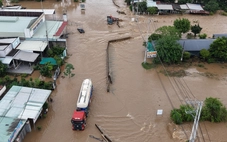 Nhiều đoạn quốc lộ 1, cao tốc qua Bình Thuận cũ ngập nặng