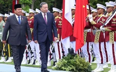 Indonesia đón trọng thể Tổng Bí thư Tô Lâm với 21 phát đại bác chào mừng