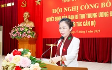 Nghệ An có tân nữ phó bí thư Tỉnh ủy