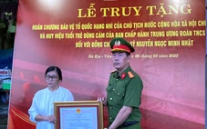 Truy tặng huân chương cho thượng sĩ cảnh sát cơ động hy sinh khi làm nhiệm vụ