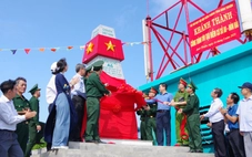 Điểm mốc cơ sở A6 trên đảo Hòn Hải đã được tôn tạo khang trang