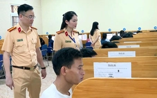 Lần đầu tiên Công an Thanh Hóa tổ chức sát hạch, cấp giấy phép lái xe