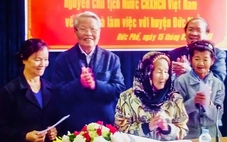 Nguyên Chủ tịch nước Trần Đức Lương gần gũi, giản dị trong mắt người dân quê nhà