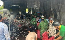 Cháy đại lý bia ở Cà Mau