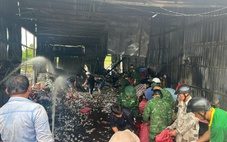 Cháy đại lý bia ở Cà Mau