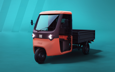 Xe tải điện mini ngắn hơn xe Wuling, chạy 90km/sạc, tải trọng 540kg, chỉ ngang ô tô cho học sinh