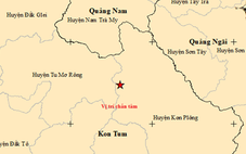 Quảng Nam và Kon Tum xảy ra liên tiếp 13 trận động đất
