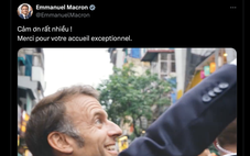 Tổng thống Pháp Macron gửi thông điệp cảm ơn bằng tiếng Việt vì 'sự tiếp đón tuyệt vời'