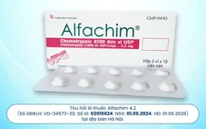 Dược Cửu Long thông báo thu hồi sản phẩm Alfachim 4.2 số lô 03010624 tại Hà Nội