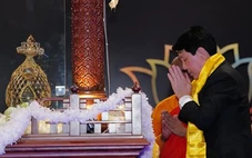 Chủ tịch nước Lương Cường đến chùa Thanh Tâm chiêm bái xá lợi Đức Phật